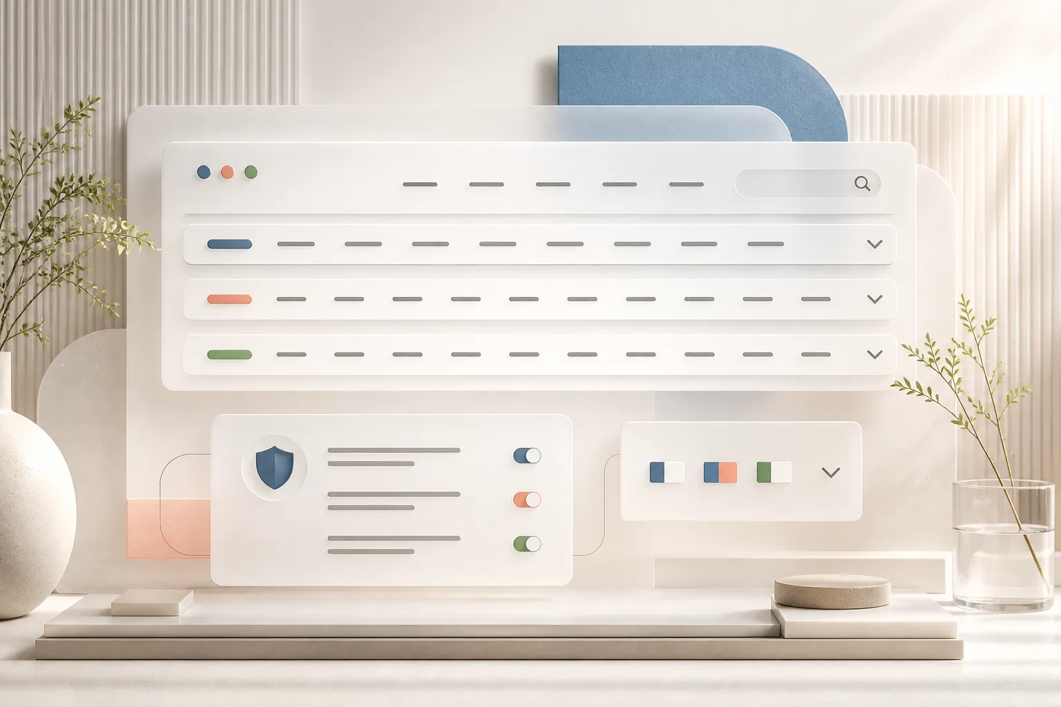 Illustration for Sanity CMS – flexible websites